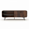 Wooden sideboard cabinet with storage shelves and doors 150 x 40 x 50cm